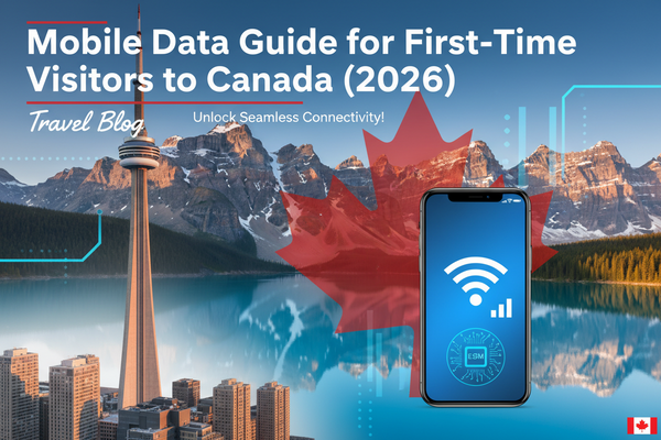 Mobile Data Guide for First-Time Visitors to Canada (2026)