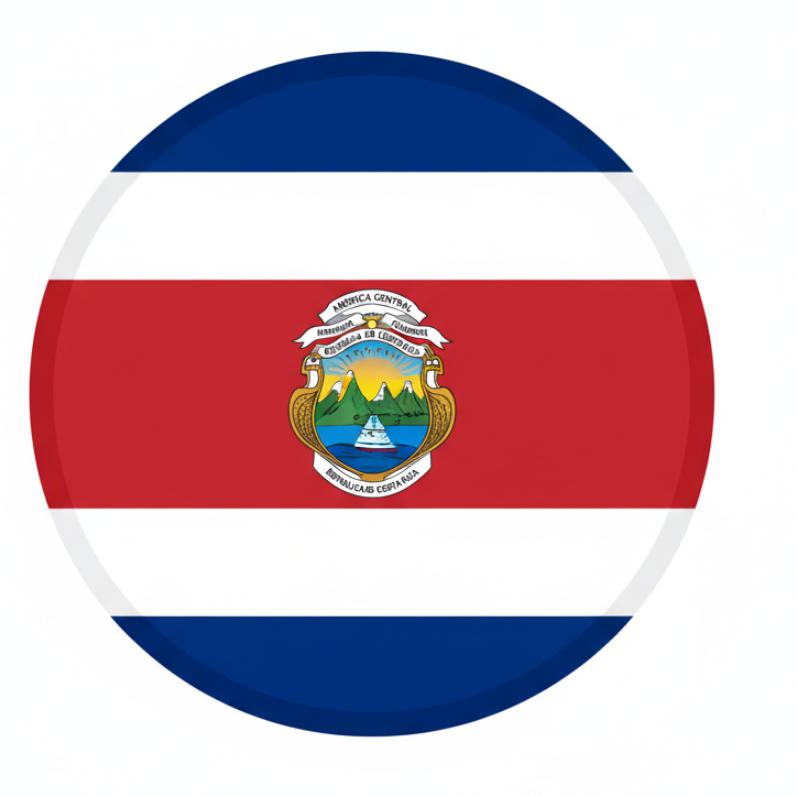 Costa Rica flag – eSIM for Costa Rica travel data plan