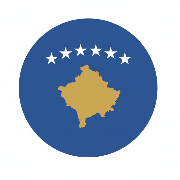 Kosovo flag – eSIM for Kosovo tourist mobile data