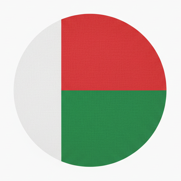 Madagascar flag – eSIM for Madagascar travel data plan