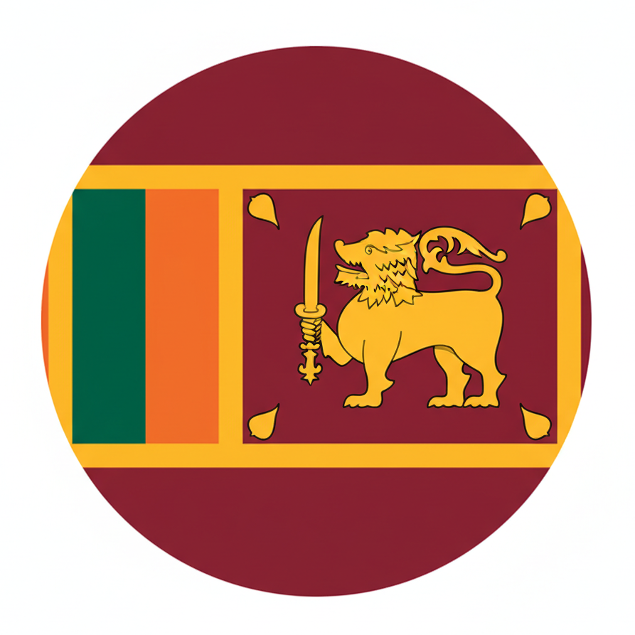 Sri Lanka flag – eSIM for Sri Lanka travel mobile data